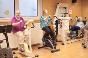 Aktiv im Fitnessraum