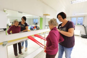 Therapie im Fitnessraum